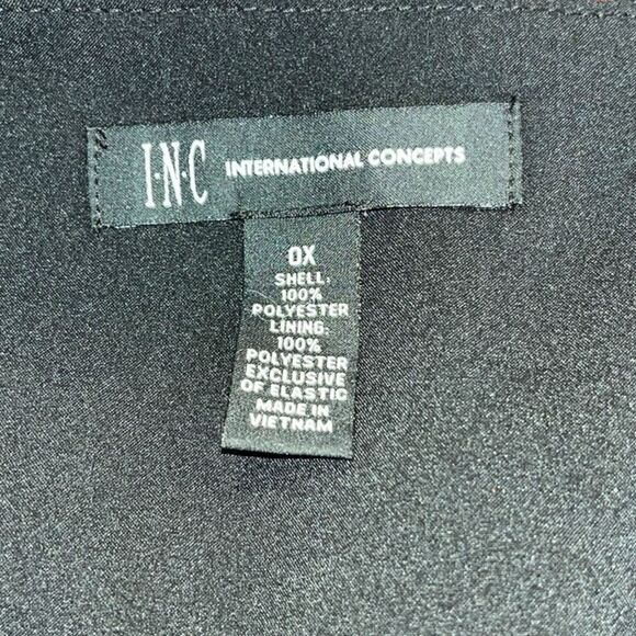 INC Pullover V-Neck Polka-Dot Tie-Hem Blouse - Picture 9 of 11